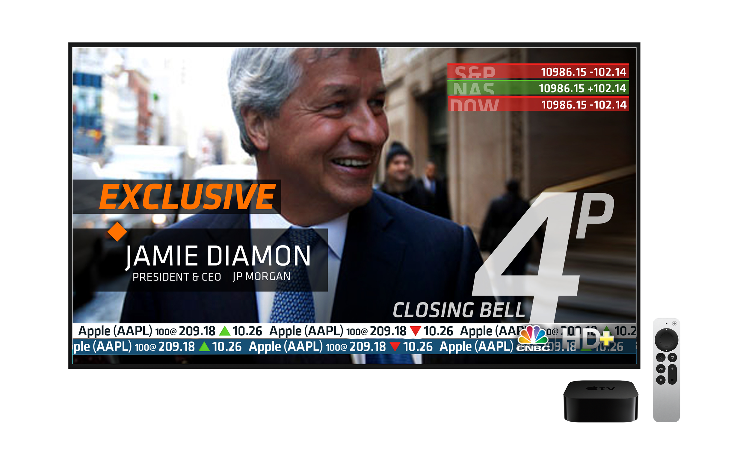 CNBC exclusive interview full-frame graphic