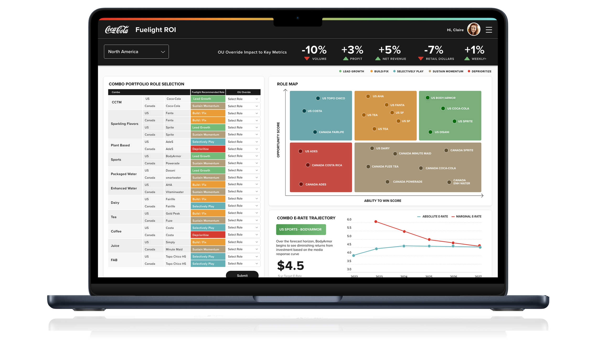 Fuelight ROI portfolio role selection
